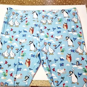 Birds Of A Feather Hei Hei Zazu Owl Disney Parks Leggings  Blue 2xl